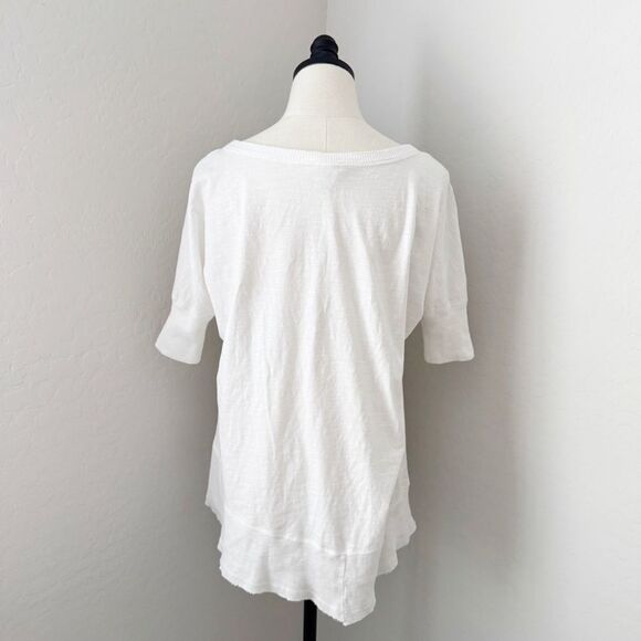 Sundance Ribbed Slub Cotton Short Sleeve Tee White Size XS - Picture 3 of 7